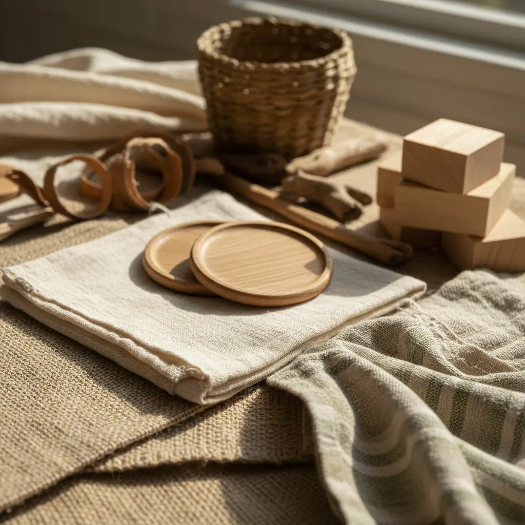 Materiales suaves y naturales